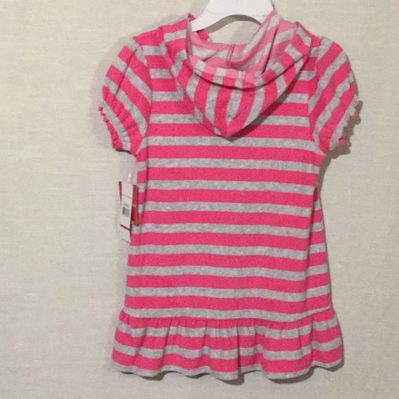 terry cloth cover up hoodie w/zipper - Picture 2 of 8